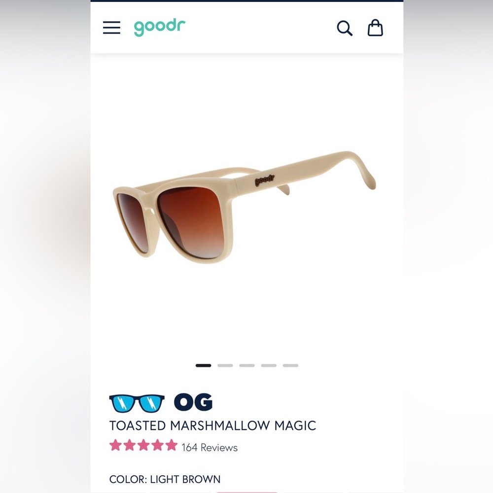 Goodr OG Toasted Marshmallow Magic Sunglasses - Picture 2 of 16